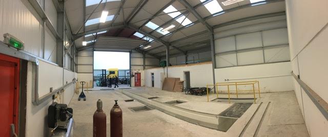 Concrete fully poured and levellings bars fully removed.