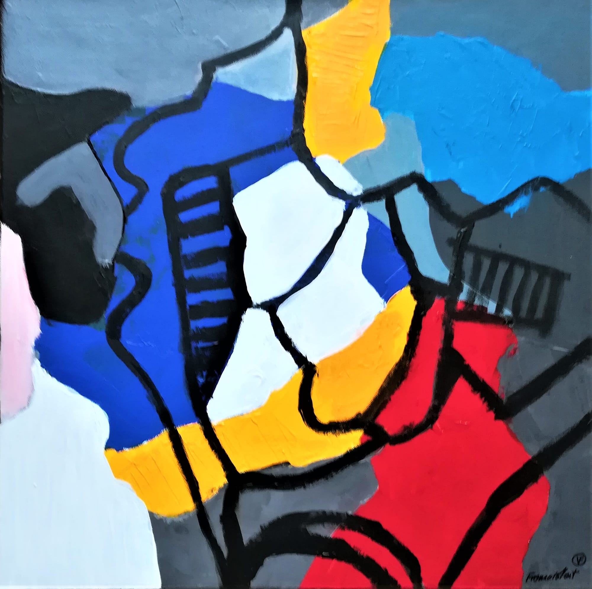 acryliques sur toile 50x50cm