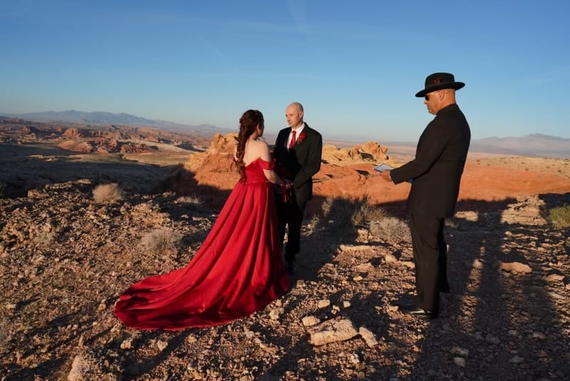 Valley of Fire Landing Helicopter Ceremony