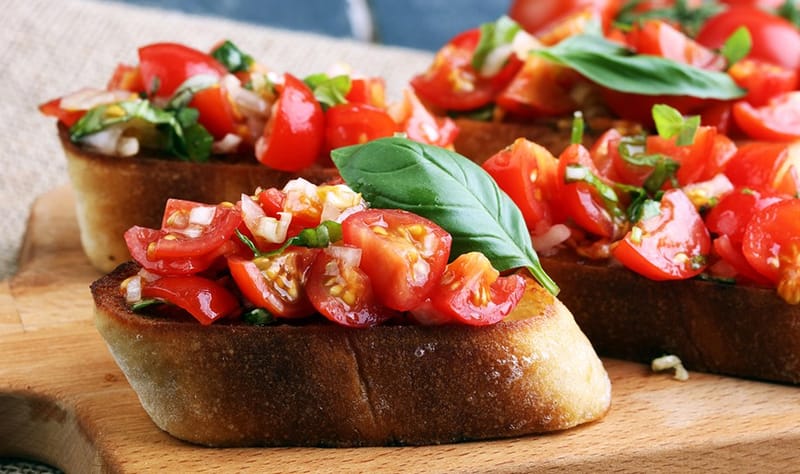 Brusheta portion (1 pers)