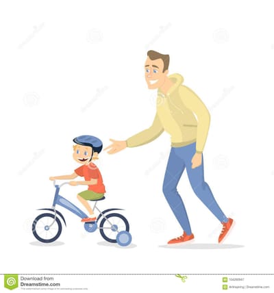 Learning to ride a bike