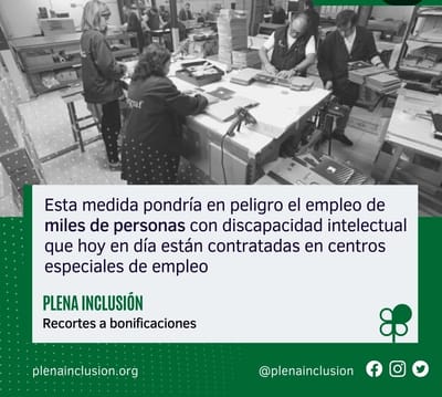 🔴NOTA DE PRENSA | Plena inclusión alerta sobre el freno del acceso al empleo de las personas con discapacidad intelectual