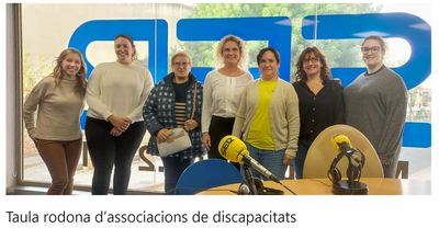 Mesa redonda de las asociaciones de discapacidad de Vinaròs
