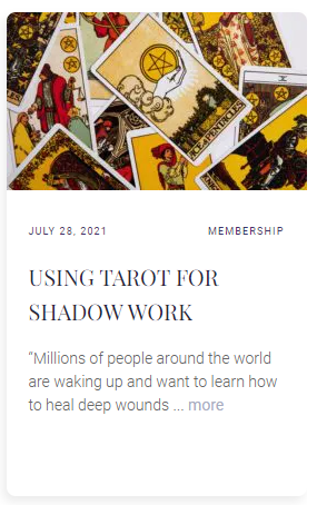 Using Tarot For Shadow Work by Heather Hardison, PhD.