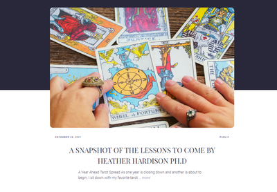 Year Ahead Spreads:  A Snapshot of the Lessons to Come by Heather Hardison, PhD.