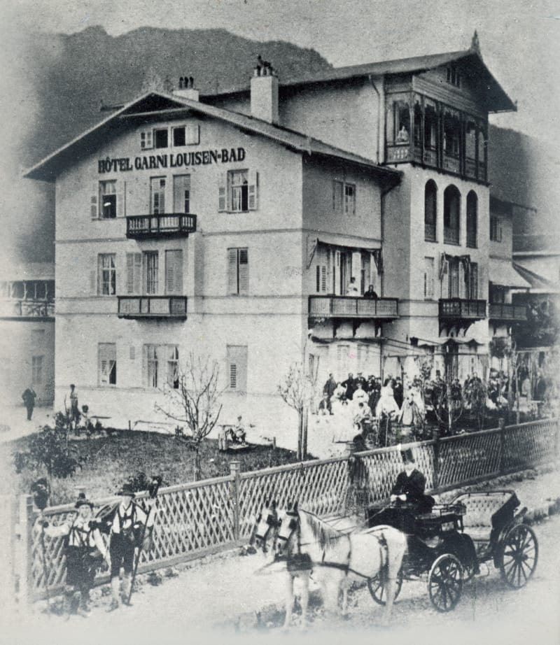 1864 - Bau des HOTEL GARNI LOUISEN-BAD