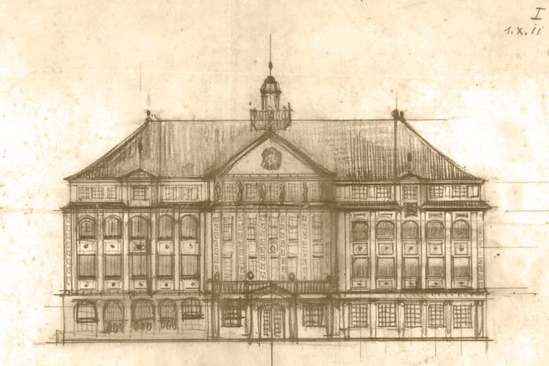 1912 Baupläne (nicht verwirklicht)