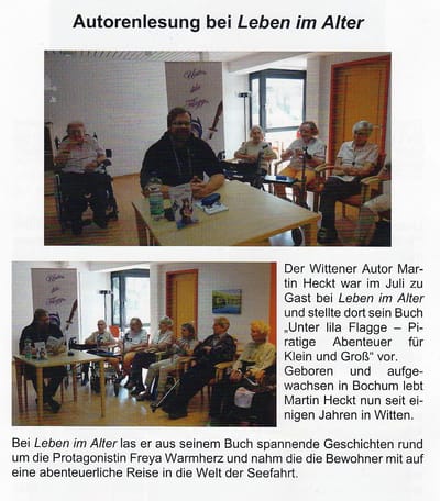 Lesung bei "Leben im Alter"