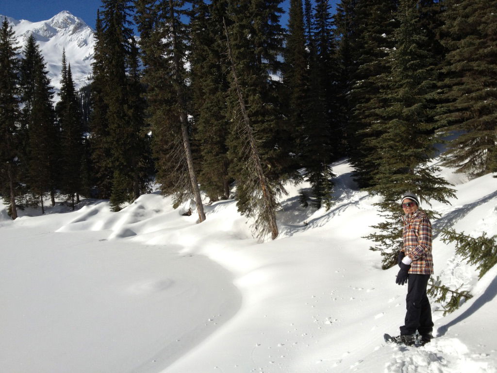 Snowshoeing - Island Lake Lodge BC