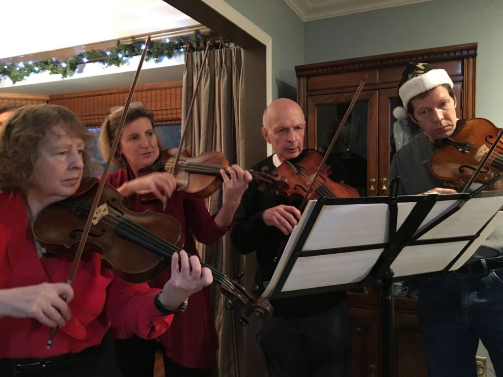 Christmas 2018 - the viola section hard at work!