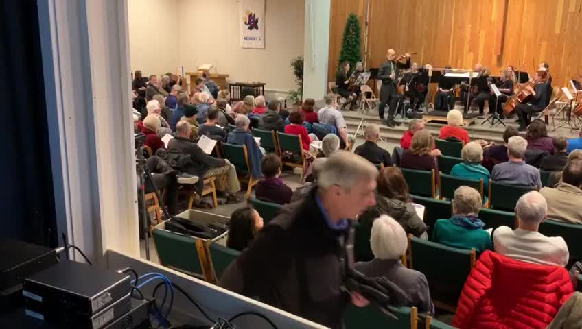 Concert day Dec 7, 2019 with Church Sanctuary filing up..I think it's going to be a full house!