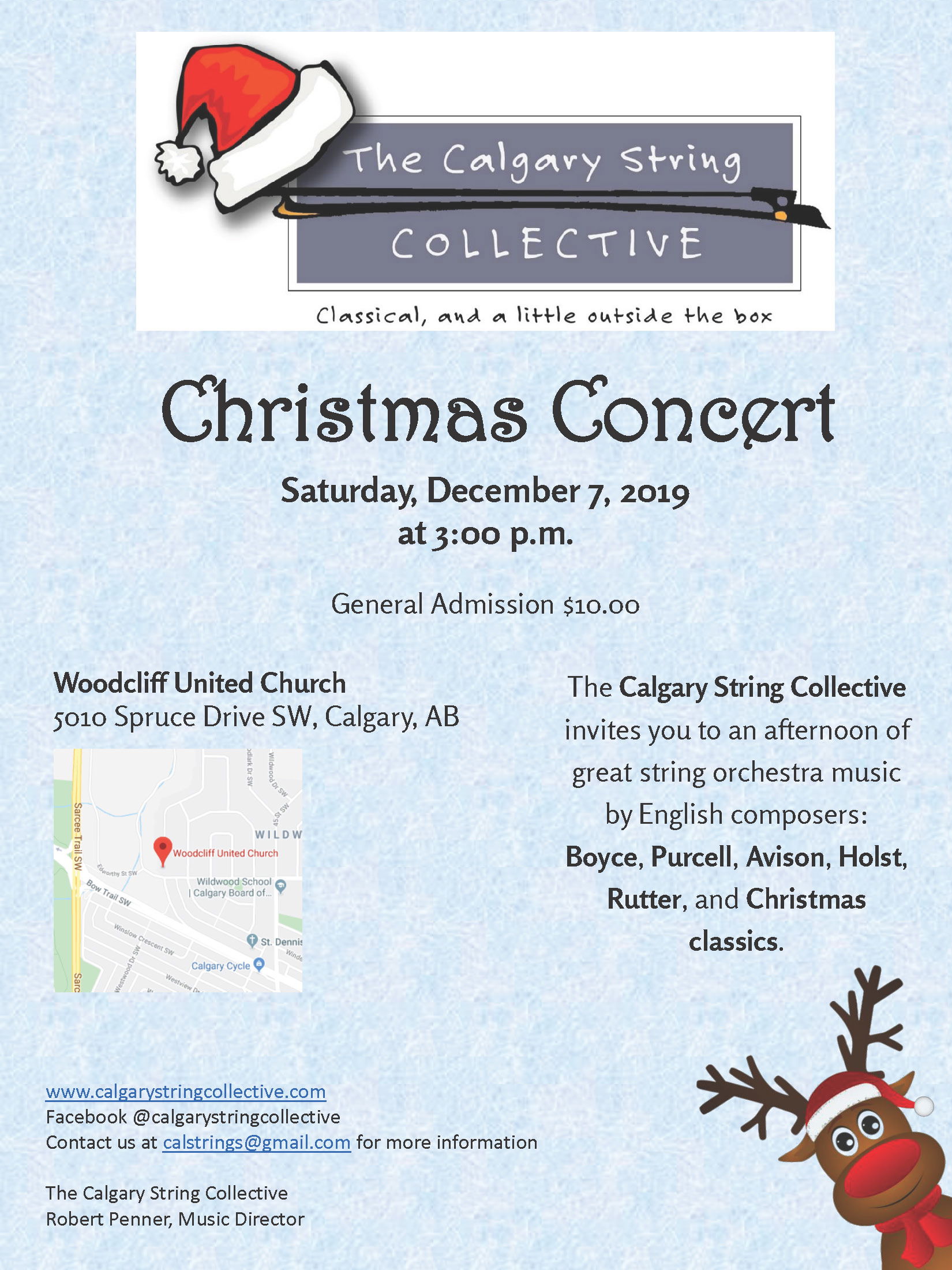 Our official Inaugural Christmas Concert poster!