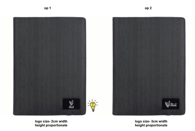 A4 Folder WI 5000 MAh Wireless Powerbank, LED Logo