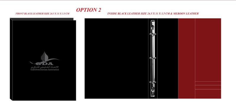 A4 folder PU leather