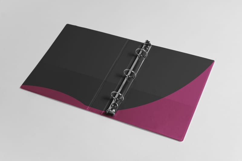 A4 folder PU leather