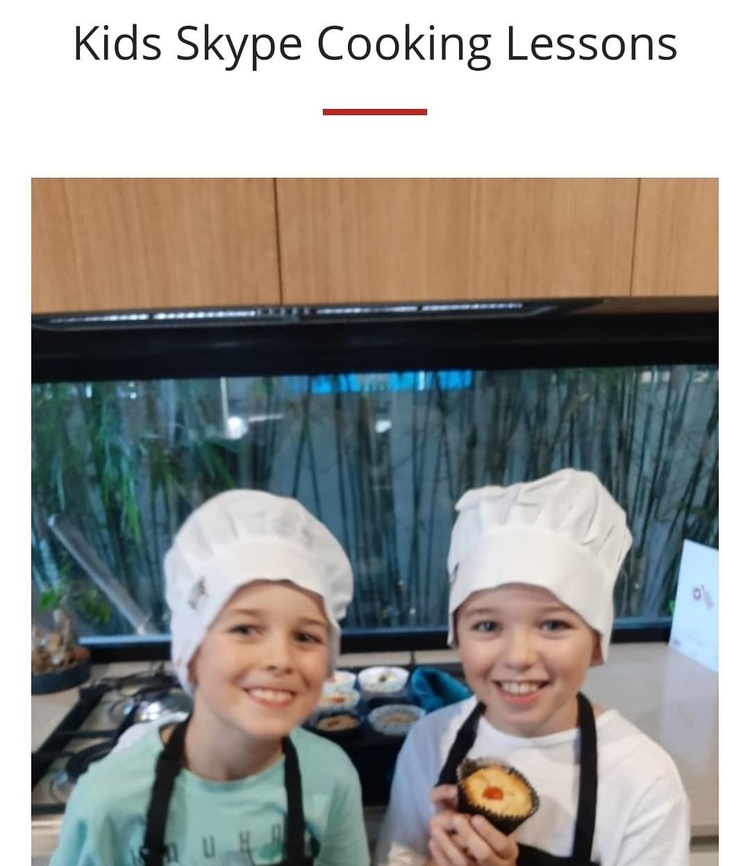 Kids Cooking Lessons