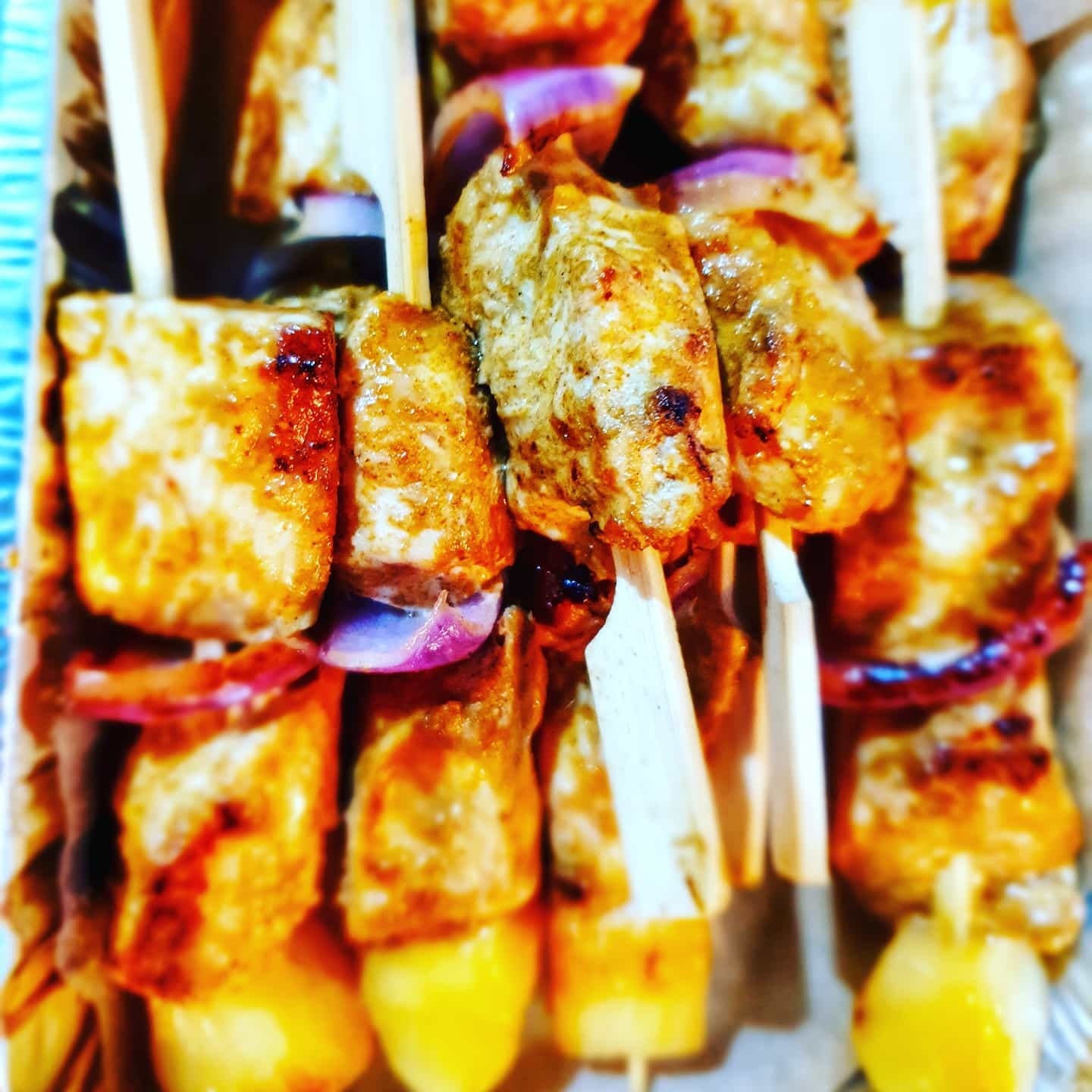 Mini Chicken Satay Skewers