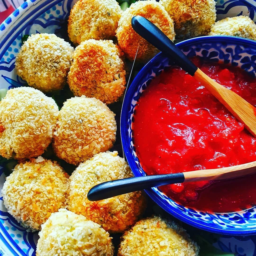 Arancini with Tomato Salsa