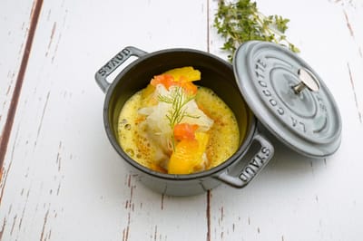 Around the World in 80 Foods: Dutch Potato, Leek, Celery and Smoked Gouda Soup