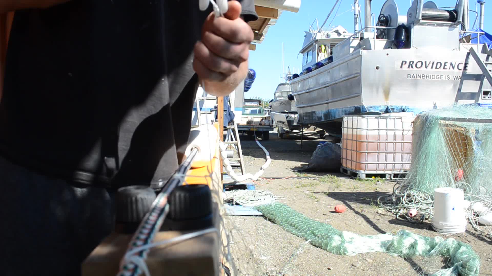 Net hanging pre season