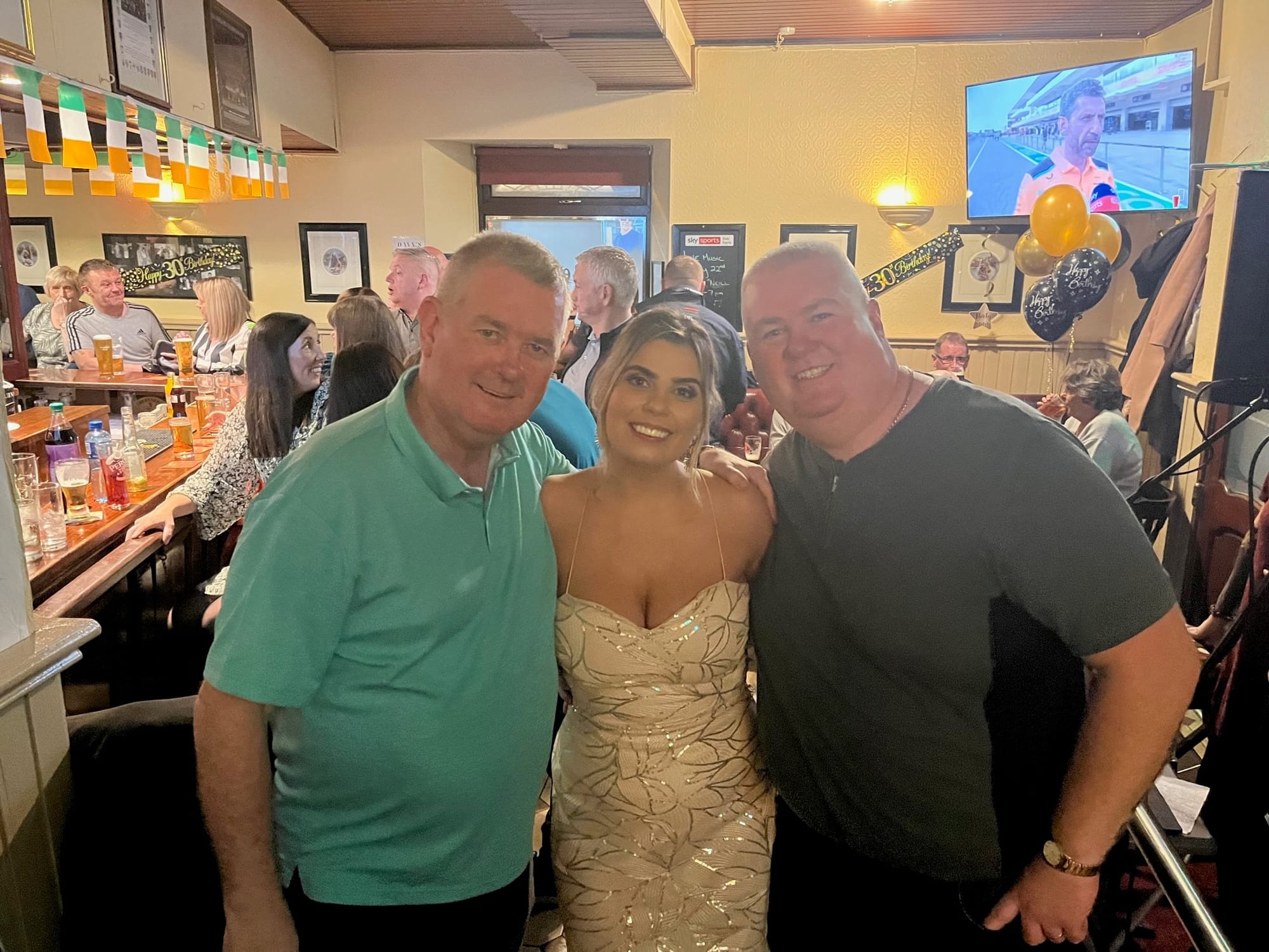 John & Mick Lillis with Ciara