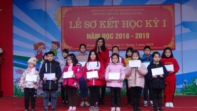 Lễ sơ kết học kì I năm học 2018-2019