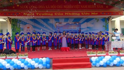 Lễ tri ân học sinh lớp 5.