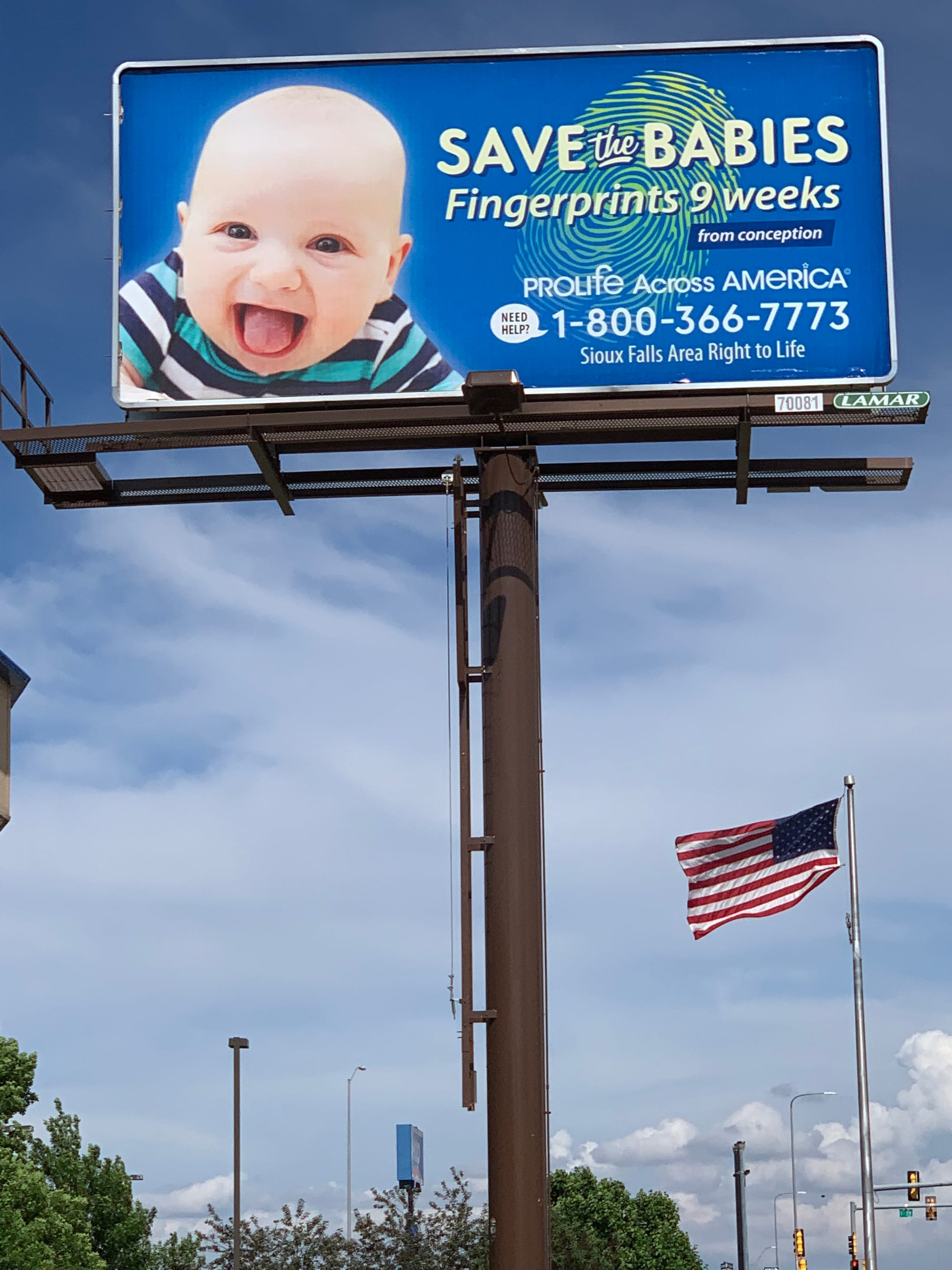 41st St & I-29 - Designed by Pro Life Across America