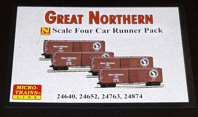 Microscale HO Scale Decals 87-1388 – Great Northern Railway Wood Boxcars, 1928