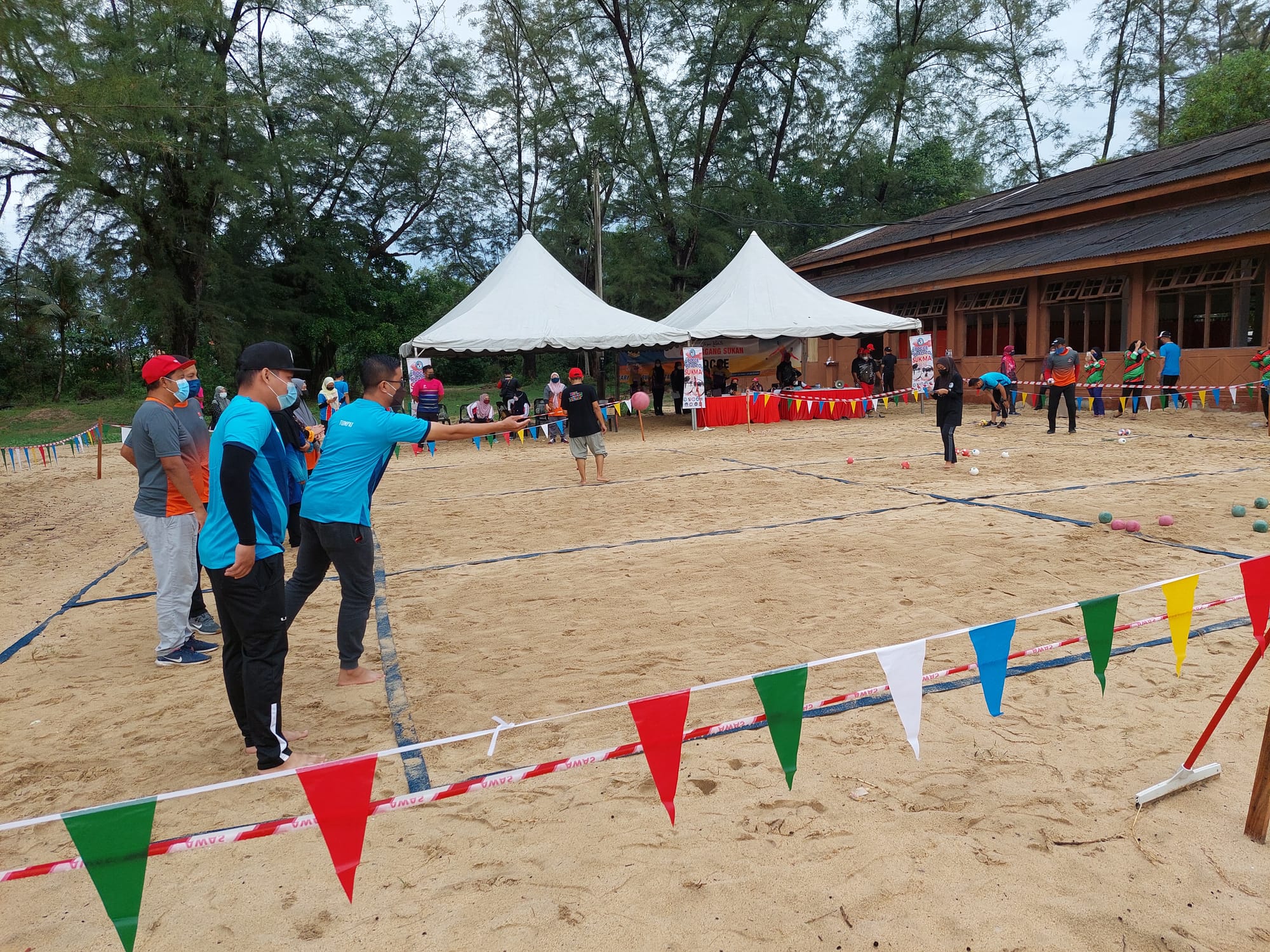 BEACH BOCCE (BOCCE PANTAI) BUAT PERTAMA KALI DI PERTANDINGKAN KARNIVAL SUKAN ANTARA JAJAHAN KELANTAN 2021