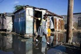 Young girl going to school