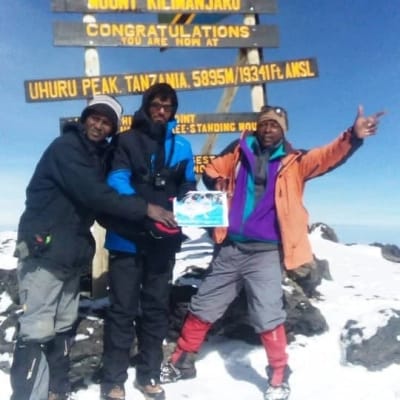 International expedition of disabled people to the Top of Kilimanjaro 5895