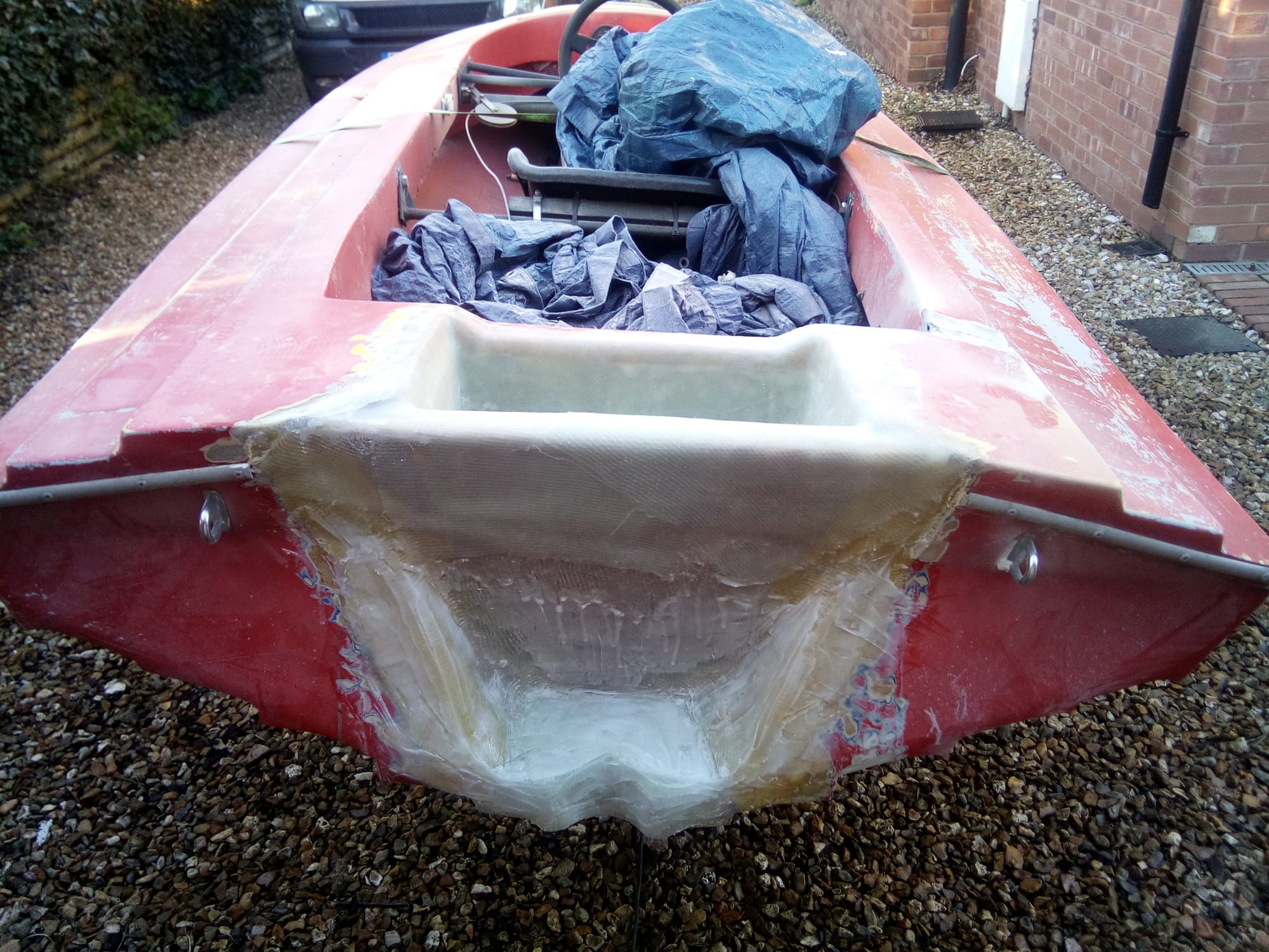 T 850 transom repair