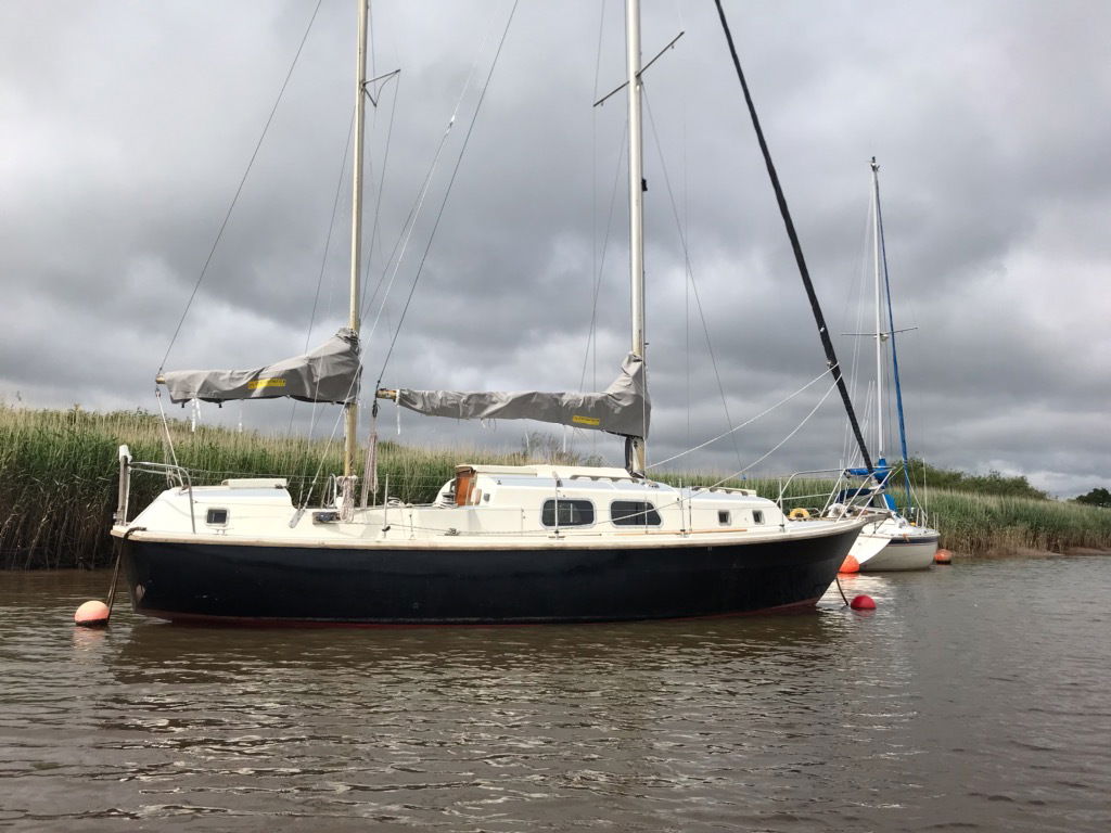 Westerly Pentland on mooring