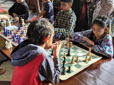 Chess Tables in Church Square Park