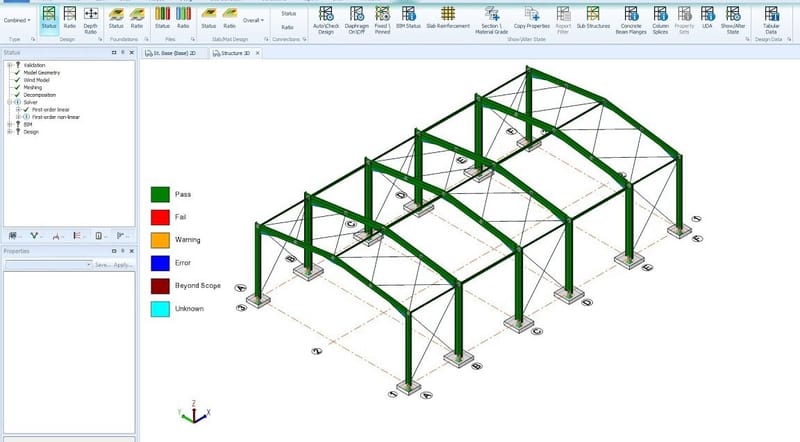 Steel Portal Frame in our 3D software