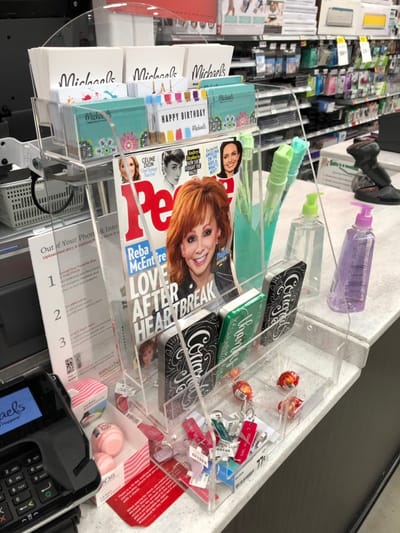 Clear Acrylic Point of Sales Display Stand