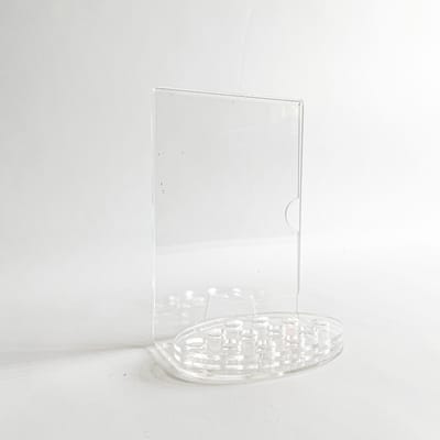 Custom Acrylic Product Display with Sign Holder