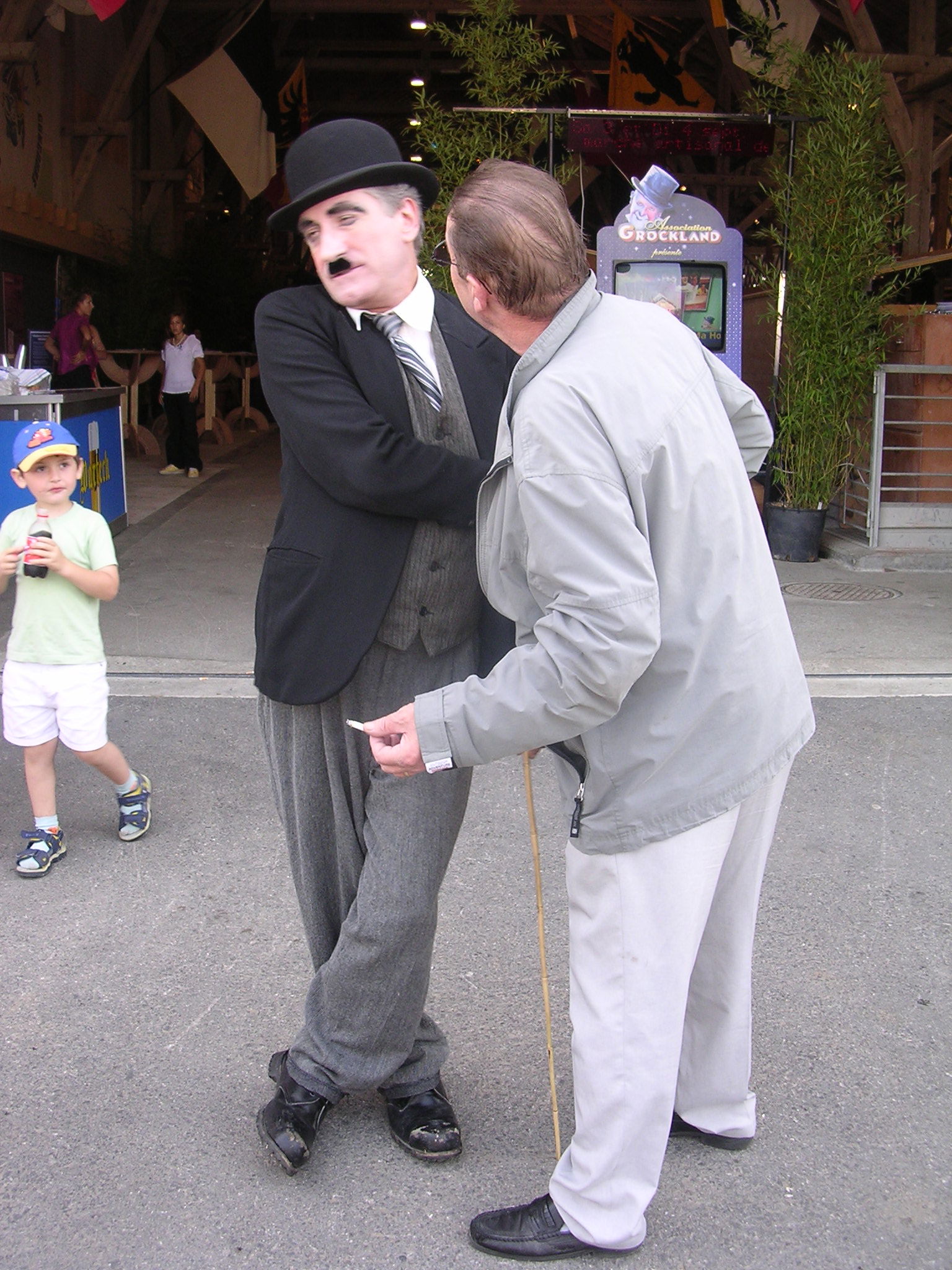 CHARLOT en SUISSE chez le vrai CHAPLIN