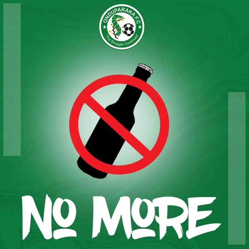 ONDUPARAKA BANS SELL OF  DRINKS IN GLASS BOTTLE