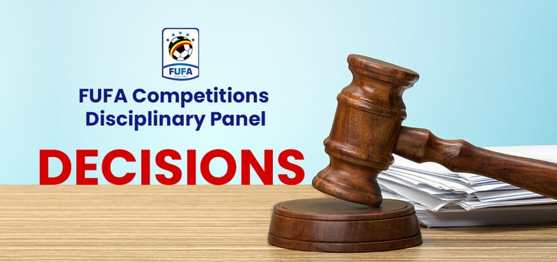 Onduparaka and Kataka banned from playing home for 5 matches each by FUFA.