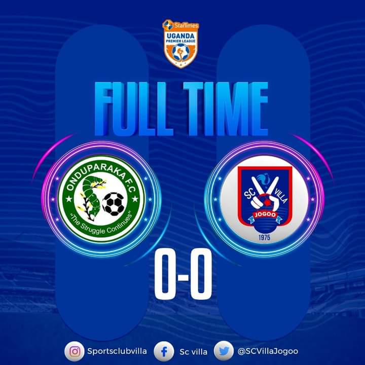 ONDUPARAKA FC PICKS AN IMPORTANT DRAW AGAINST SC VILLA FROM THE MILITARY GROUNDS