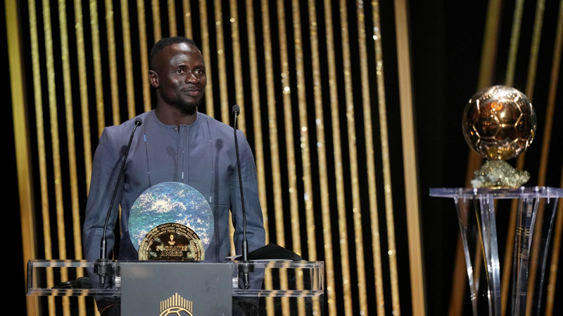 SADIO MANE BECOMES THE FIRST EVER BALLON D'IOR SOCRATES AWARD WINNER