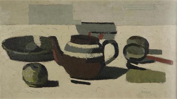 A la théière brune. Bierge Roland (1922-1991)Marseille, musée Cantini