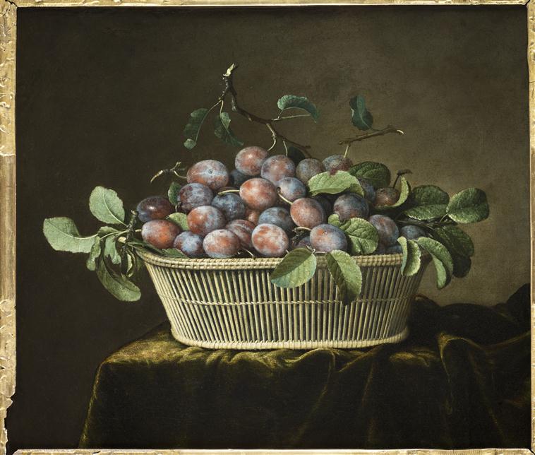 Le panier de prunes. Dupuis Pierre(1610-1682). Musée Jeanne d'Aboville