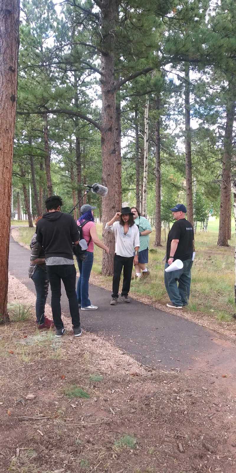 Filming A Scene