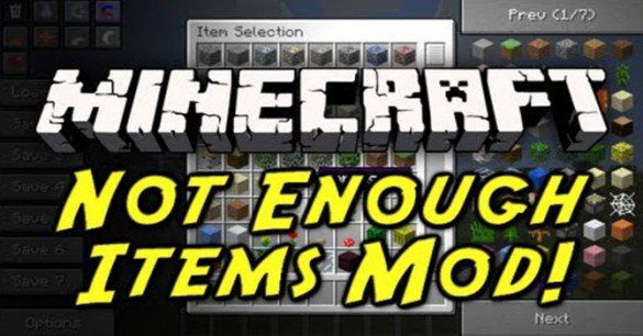 Mınecraft Not Enough Items Mod