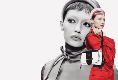 Джиджи Хадид примерила образ Твигги для кампейна  Prada