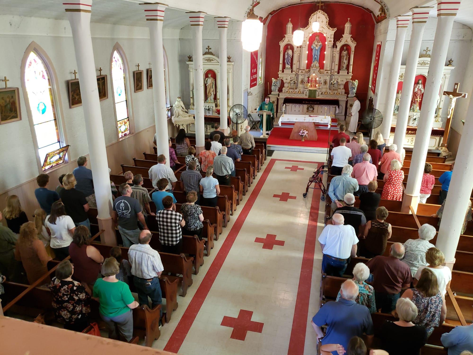 The Gospel reading by Fr. Richard Piontkowski at the Our Lady of Mount Carmel celebration Mass on July 11, 2021.