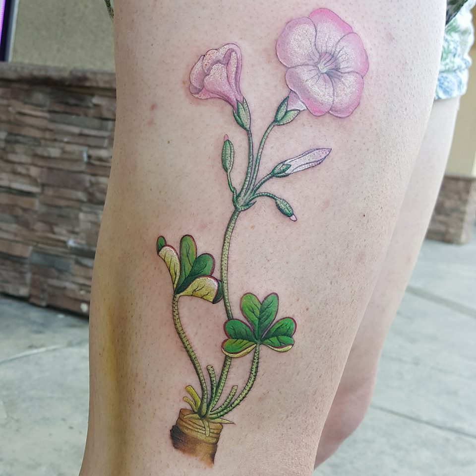 floral tattoo